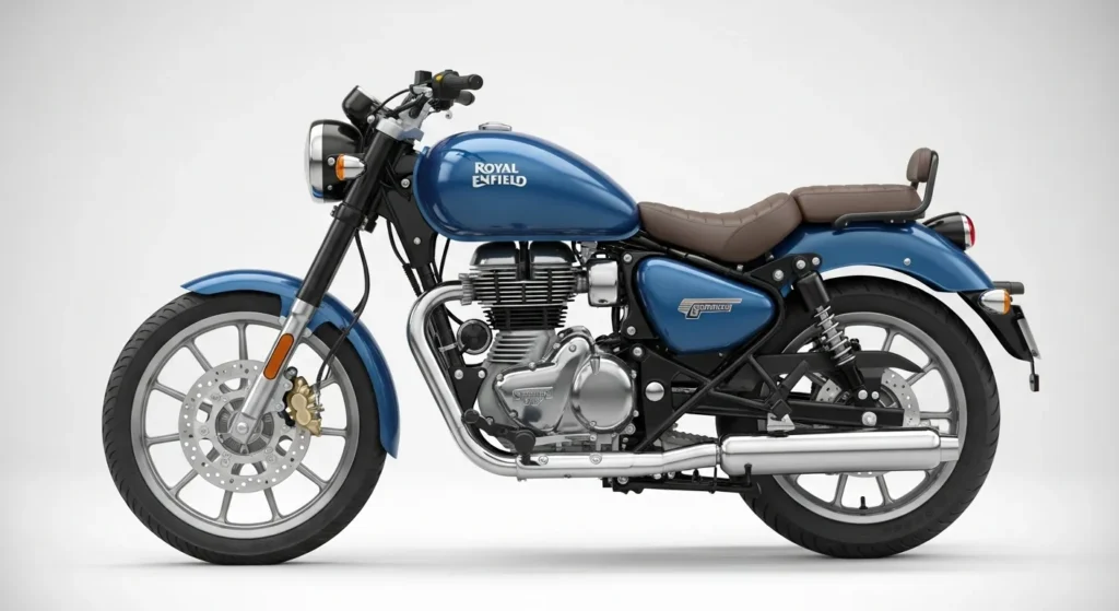 Royal Enfield Meteor 350 2025 side profile highlighting new features